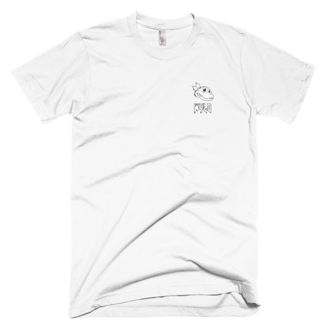 DEAD TURTLE STITCHED WHITE TEE